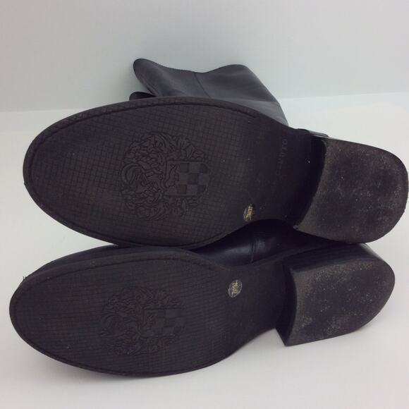 Vince Camuto Farren Leather Riding Boots Black 7M - Picture 8 of 8